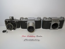 Welta Gucki mit Radionar 2,9/5cm, Praktica mit Zeiss Jena Tessar 3,5/50mm & FX