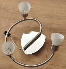 LED Deckenleuchte Rondell Lampe Strahler rund mit 3er Spot - gut erhalten