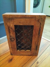 VINTAGE Schlüsselständer Halter Wand montiert groß 12 Haken Massivholz METALL BRIESTARBEIT