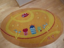 HABA wunderschöner Teppich Spielteppich Luna oval orange
