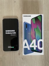 Samsung Galaxy A40 - 64GB - Blau Defekt mit Zubehör & OVP (Ohne Simlock)