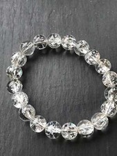 Edles Armband aus Bergkristall crash 10 mm NEU!! Edelstein NEU!! #c800