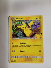 Pokemon Karte Pikachu HOLO 25/25 McDonalds 25th Anniversary Deutsch