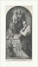 Die heilige Familie Defregger Meisterwerke Holzschneidekunst Holzstich E 19218