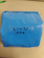 LKW-Plane, Gewebeplane: 2,4 x 3,7m -- H.Blau-Beige -- ca.6kg -- 2 Farbig