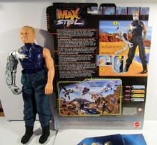 Action Man.Max Steel Psycho Action Figur.Mattel 1998.Mit Maske,Karte usw.