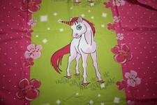Bettwäsche "Einhorn" Bettbezug Kissenbezug Kinderbettwäsche 2-tlg. pink grün