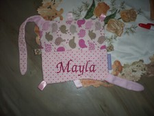 Schmusetuch bestickt mit Namen Mayla Schnuffeltuch Kuscheltuch MAYLA