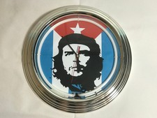 CHE GUEVARA WANDUHR NEONUHR DEKO SAMMLERSTÜCK SELTEN RAR!