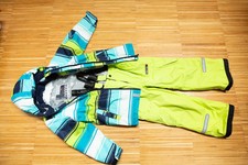Ski Schneeanzug Hose und Jacke von LEGO wear Gr. 122 Jungen Blau Grün
