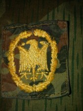 Bundeswehr Leistungsabzeichen gold  Haushaltsauflösung BW Stoff flecktarn