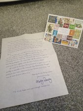 Harry Potter Litjoy Kiste magische Mrs. Wiesley Briefmarke brieffrei P&P