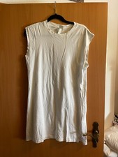 Kleid Shirtkleid Basic T-Shirtkleid H&M weiß Gr. S - neuwertig 