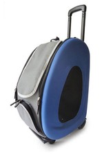 Stilvolle braune Katze Haustier Tragetasche auf Rädern Kinderwagen Trolley faltbares Design