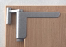 Clip Close TS - Mini Universal Türschließer weiß / silber ClipClose ohne bohren