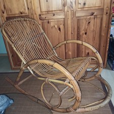 Schaukelstuhl Rattan upcycle up cycle ... siehe Bilder