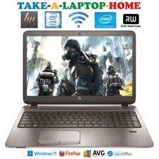 HP Incredible Windows11 Laptop ProBook großer 15,6" HD-Bildschirm 500 GB WLAN 5 GHz DVD