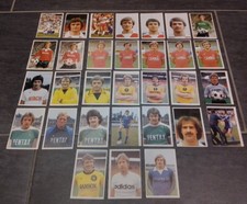 31x Sammelbilder 78/79 Bergmann Fußball 1978 1979 Sticker Bilder ungeklebt 