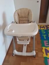 Kinderhochstuhl Peg Perego Prima Pappa diner,mit Tischplatte, Gurt, 4 Räder