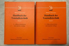  Michael Dickreiter - Handbuch der Tonstudiotechnik - 5. Auflage 1987 Band 1 & 2