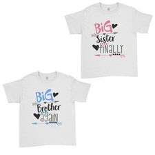Personalisierte Name Big Brother wieder und Schwesterchen schließlich Kinder T-Shirt