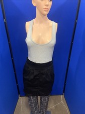 H&M grau & schwarz ärmelloses Kleid - UK Damen Größe S - NEU MIT ETIKETT