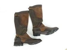 Belstaff Damen Schuhe Stiefel Leder Lederstiefel Reiterstiefel Braun Gr. 42 (W)