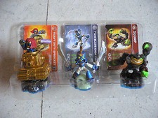 Skylander Set 3 Figuren - Heavy Duty Sprocket + Twin Blade Chop Chop + Scorp TOP