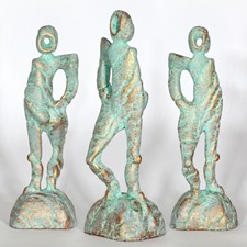 Kunst Skulptur "David" 23cm Unikat Andreas Loeschner-Gornau