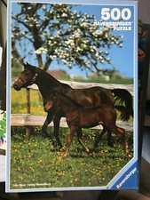 Puzzle Pferd mit Fohlen