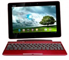 Asus Transformer Pad TF300T 32GB [10,1" WiFi inkl. Keyboard Dock] rot - SEHR GUT