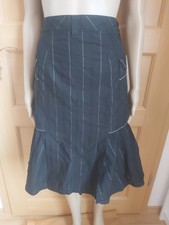 Hirsch Damen Glockenrock schwarz Knopf Reißv. Gr. 34 36 XS S