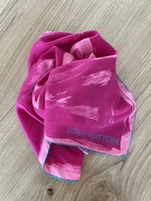 LOUIS VUITTON Carre scarf silk Tuch Seide Schal Pink Rose Fleur