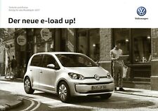 VW e-load Up Preisliste 2016 4.8.16 D Elektroauto price list prijslijst cennik
