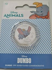 Disney Animals Dumbo / Proof - Like / 999 Silber Elefant plated commemorative 