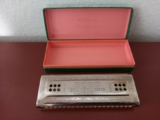 Unbespielte, desinfizierte HOHNER-MuHa "The ECHO HARP 55/80 C+G", in der OVP!