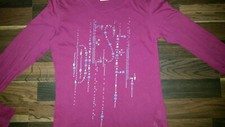 Mädchen Diesel Langarmshirt Pullover Gr.L 146/152/158 rot brombeer