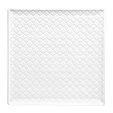 Lubiana Marrakesz 1 x Speiseteller eckig 25 cm Teller weiß Gastro modern Muster