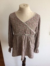 Okaidi Mädchen Tunika Shirt Pullover Blumen zu Jeans Hose Rock Gr. 104 110 Süß 
