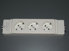 AH Meyer Netbox M Steckdose 3-fach Verteilerdose weiß Kabelkanal Brüstungskanal