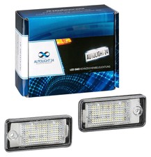 Premium LED Kennzeichenbeleuchtung für Audi Q7 A4 B6 B7 8E A6 4F C6 A3 8P KB24