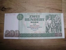 DDR, Mark der DDR, Banknote, 200 M, 1985, REPLIK, ANSICHTSEXEMPLAR
