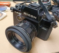 Ricoh TLS 401 Spiegelreflex Analog Kamera, 4 Objektive, Filter, Tasche, Blitz
