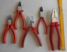 3 X Knipex Rundzange 140mm + Knipex Abisolierzange + Knipex Kombizange 200mm