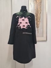 VALENTINO Kleid Spitze / Pailletten grün Samt / schwarz Gr. ITA 44 D 38 NEU