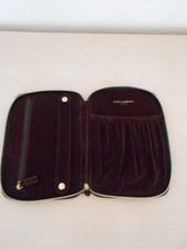 DOLCE & GABBANA INTENSE Schmuck Tasche Schmuck Etui für die Reise Samt  Bordeaux