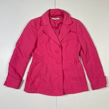 Zara Damen kurze Trenchcoat L rosa Smartjacke