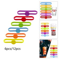 Weinglas Marker Silikon praktische attraktive Geschenke Getränke Etiketten für Zuhause