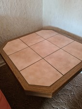 Gebraucht Couchtisch achteckig mit Fliesen Stubentisch Holztisch wohnzimmer