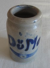 Alter kleiner Senftopf DÜMos Westerwälder Steingut